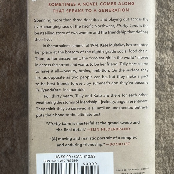 📚 4/20$ 📚 Firefly Lane - Kristin Hannah - Picture 2 of 5